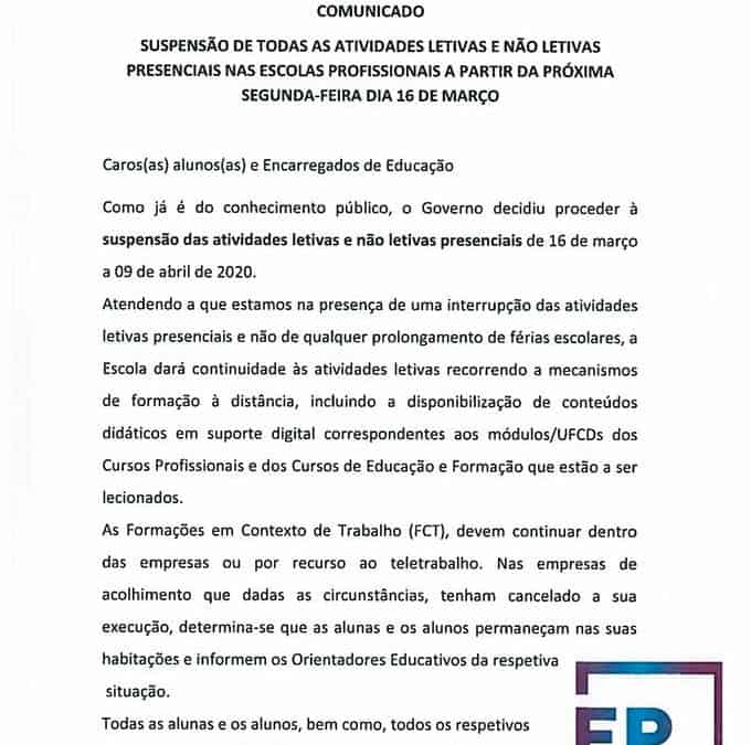 Comunicado EPET – 13.03.2020